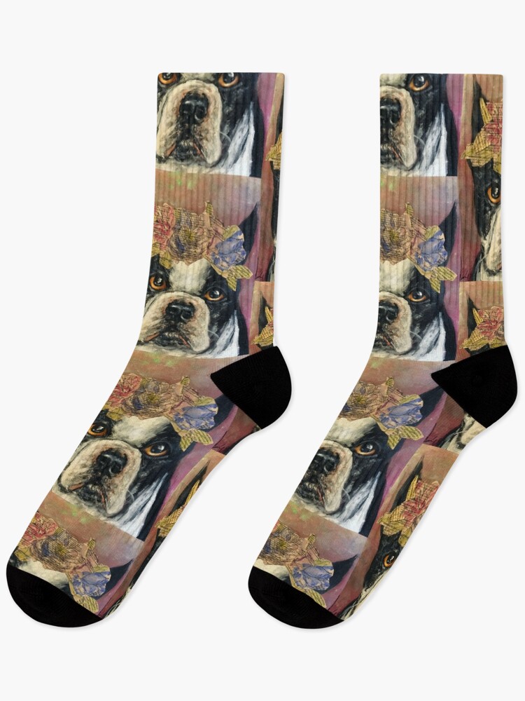 Thumbnail 1 of 5, Socks, Frenchie designed and sold by YaebaArts.
