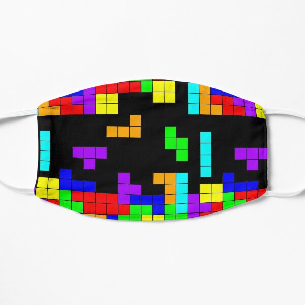 Tetris Block Face Masks Redbubble - roblox death sound tetris