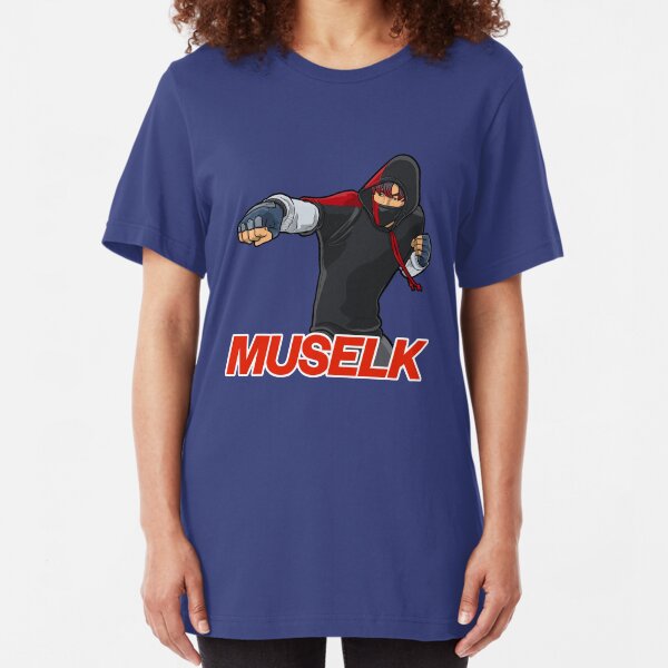 Muselk Punching Character Slim Fit T-Shirt