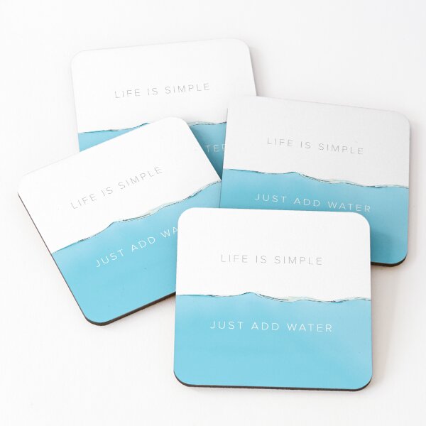 Item preview, Calming blue water waves with inspirational saying designed and sold by Jingatees.