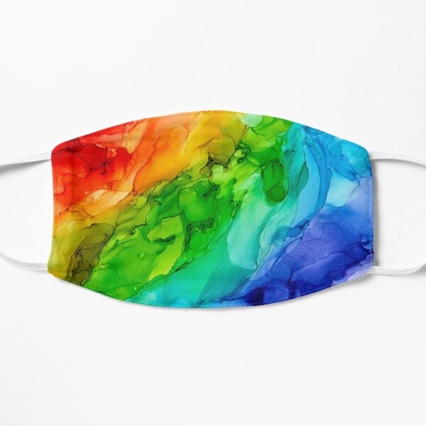 Tyler Rainbow Abstract Flat Mask