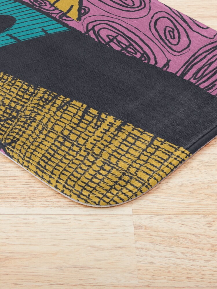 Alternate view of Nightmare Sewn Pattern Bath Mat