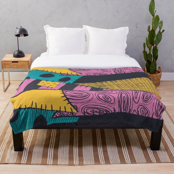 Nightmare Sewn Pattern Throw Blanket