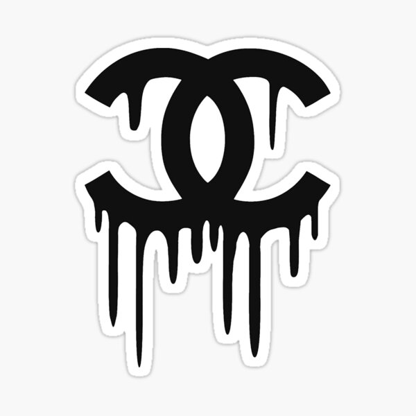 BLACK DRIPPING DESIGNER Sticker