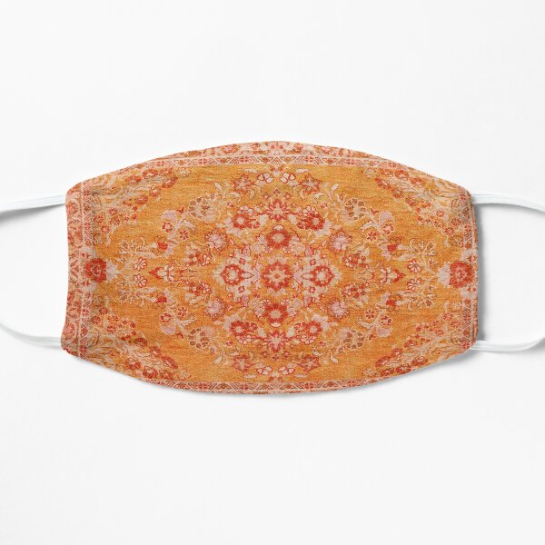 Orange Bohemian Berber Traditional Moroccan Style Design Flat Mask