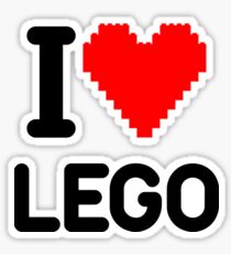 I Love LEGO Sticker
