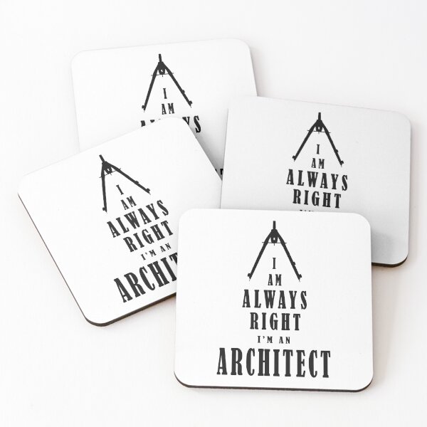 Item preview, I'm Always Right. I Am An Architect - Black letters designed and sold by The Architect Shop.