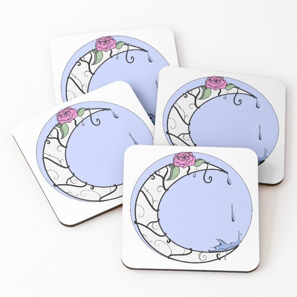 Item preview, Floral dripping moon designed and sold by Mina Arts Apparently.