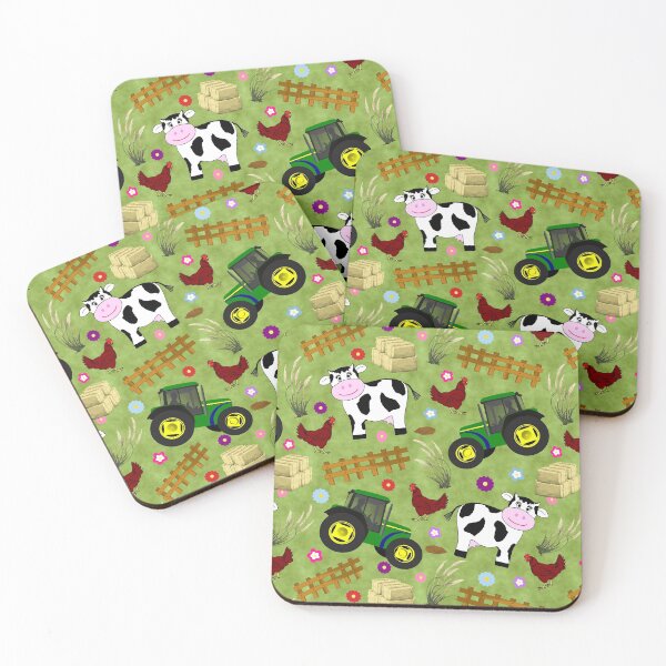 Item preview, Farmyard Cow Pattern designed and sold by karwilberevivalcollection.