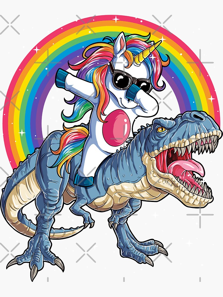 Dinosaur Unicorn T Rex Shirt Gift Women Men Kids Girl Boy