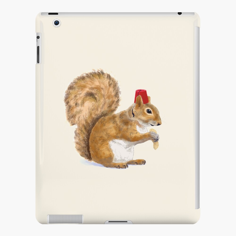 Fez Hat Squirrel iPad Case & Skin