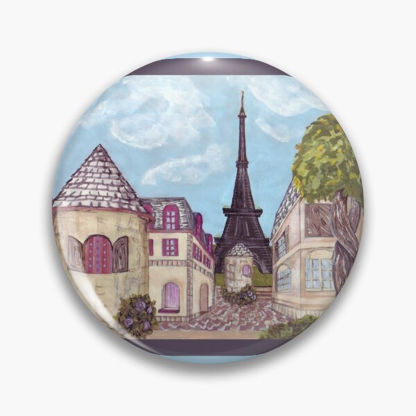 Item preview, Paris Eiffel Tower inspired impressionist landscape by Kristie Hubler designed and sold by kristiehubler.