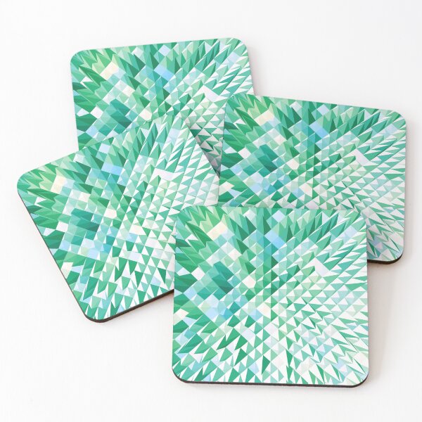 Item preview, Aquamarine Pyramids designed and sold by CurlyWurl.