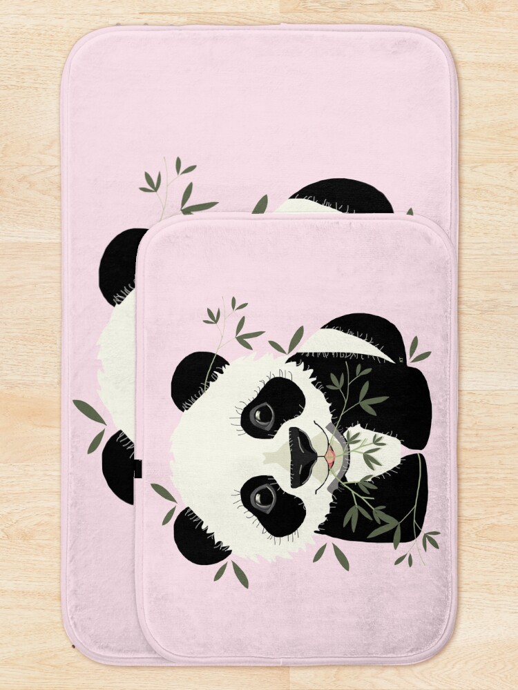 "Panda" Bath Mat for Sale by karin Redbubble