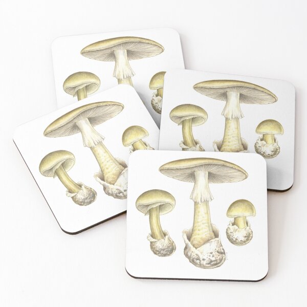 Item preview, Death Cap Mushroom (Amanita phalloides) designed and sold by Tamara Clark.