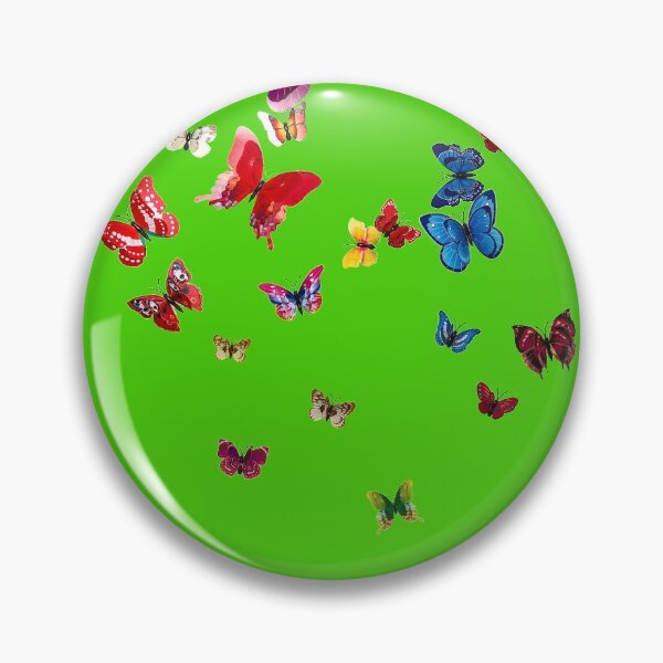 Item preview, Colorful butterflies Colors animal ,green background designed and sold by MarketVisionAV.