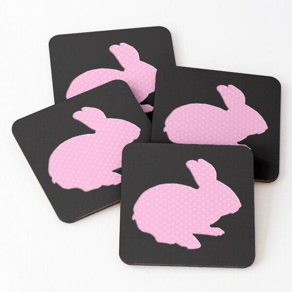 Item preview, Cute Pink Polka Dot Bunny Rabbit designed and sold by Atteestude.