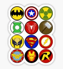 Superhero Symbol Sticker