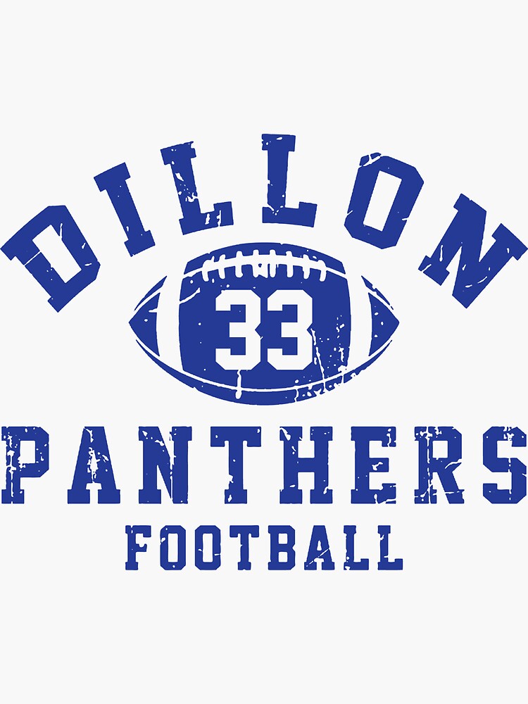 Dillon Panthers Football #33 Sticker for Sale by pootpoot