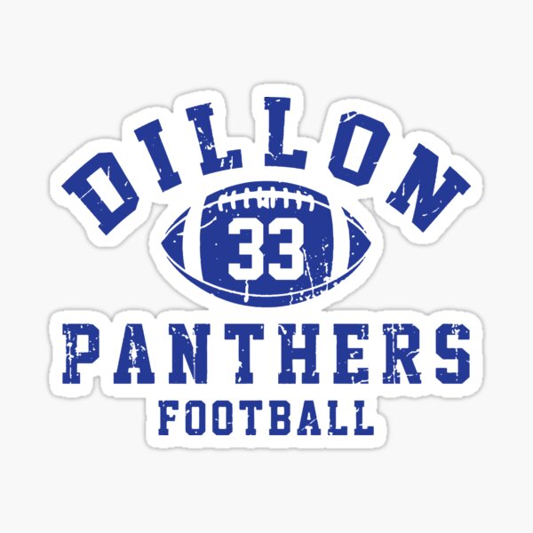 'Dillon Panthers Football - 33' Sticker for Sale by atelo