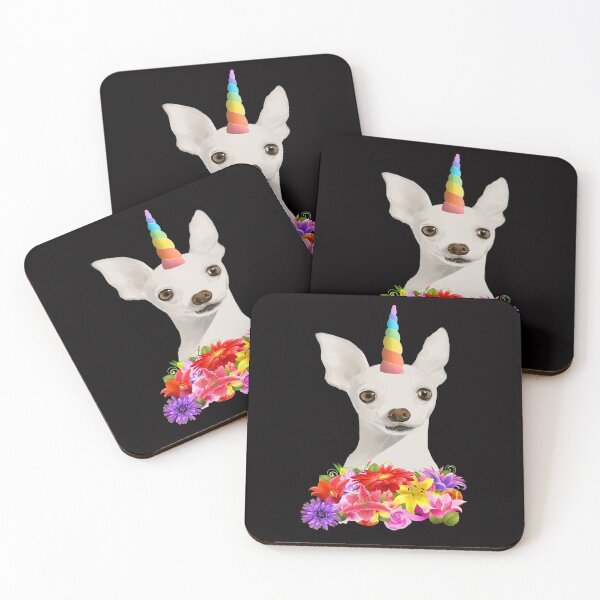 Item preview, Cute Unicorn Puppy With Colorful Flowers designed and sold by Atteestude.