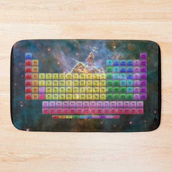 Item preview, 118 Element Color Periodic Table - Stars and Nebula designed and sold by sciencenotes.