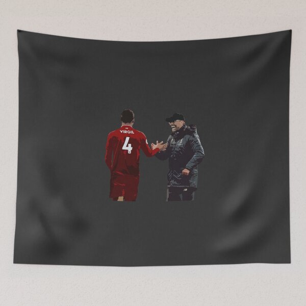 Item preview, Virgil van Dijk & Jurgen Klopp STICKER TSHIRTS BEDDING designed and sold by granimatedesign.