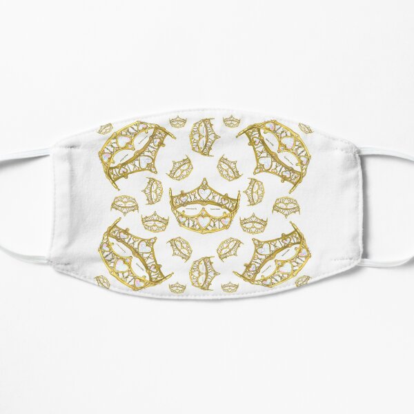 Queen of Hearts gold crown tiara tossed about by Kristie Hubler Mask