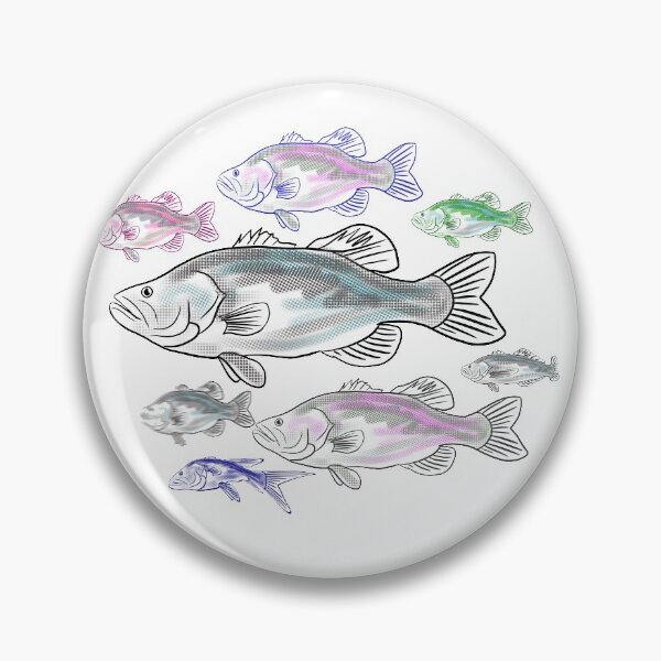 Item preview, Fishy pattern designed and sold by KitCatCards.