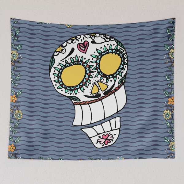 Item preview, Flowers Skull designed and sold by Ochic.