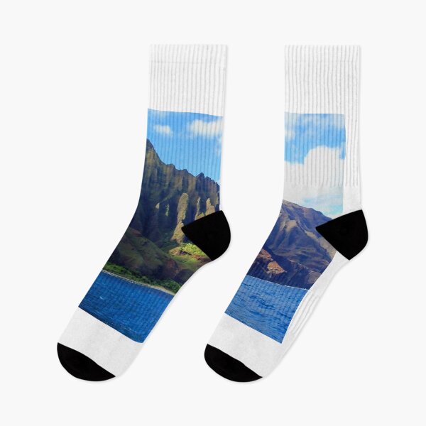Item preview, Blue Pacific and Rugged Na Pali Coastline of Kauai Hawaii designed and sold by Amy McDaniel.
