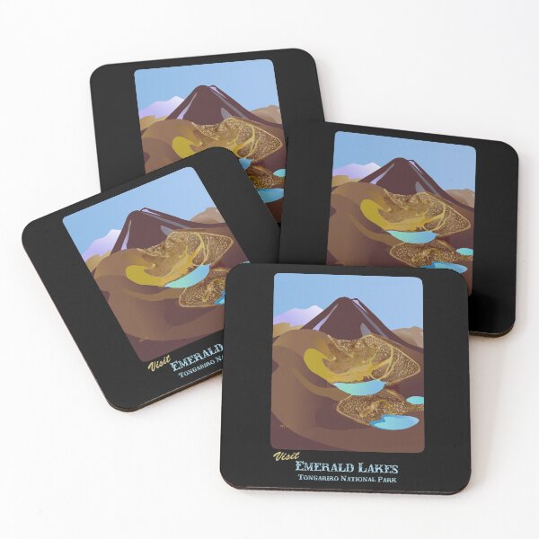 Item preview, Emerald Lakes Vintage Poster designed and sold by Patricia Howitt.