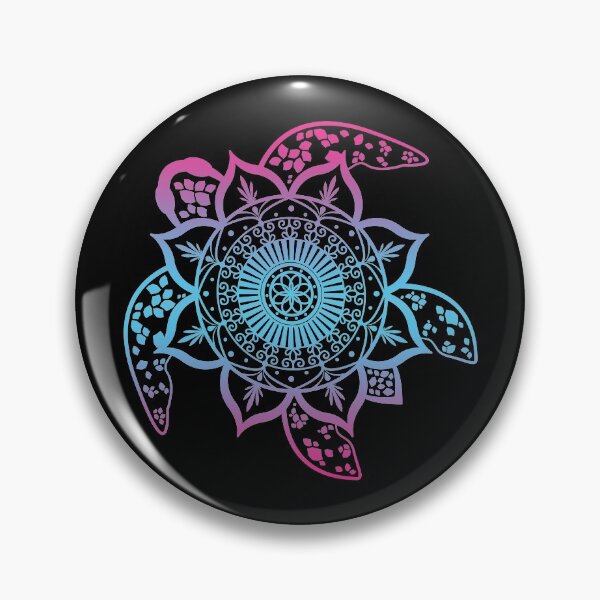 Item preview, Mandala Sea Turtle Pattern White / Pink designed and sold by drxgonfly.