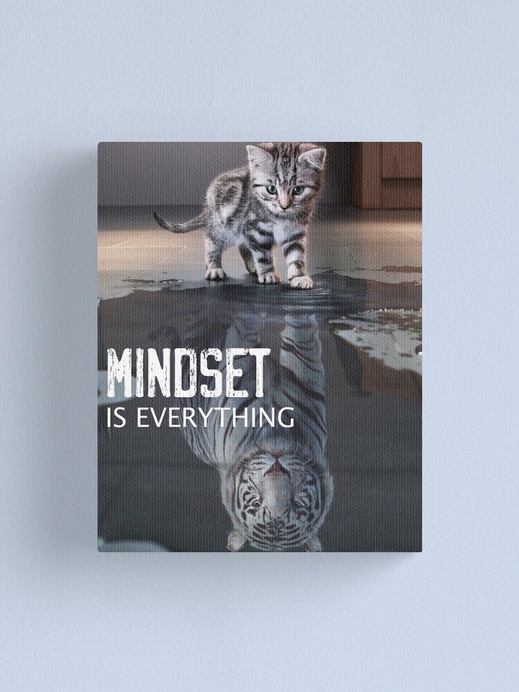 Alternate view of Mindset Is Everything Motivational Quote Canvas Print
