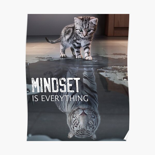 Mindset Is Everything Motivational Quote Poster