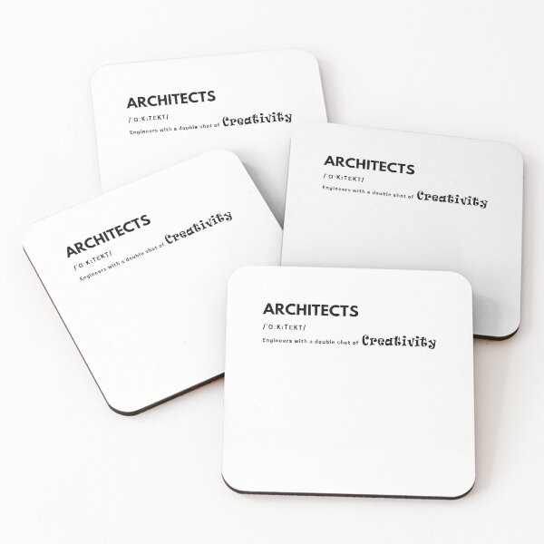 Artikelvorschau, Architekten X Ingenieure - Schwarze Buchstaben entworfen und verkauft von The Architect Shop.