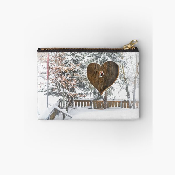 Item preview, Wooden heart on the window winter love designed and sold by MarketVisionAV.