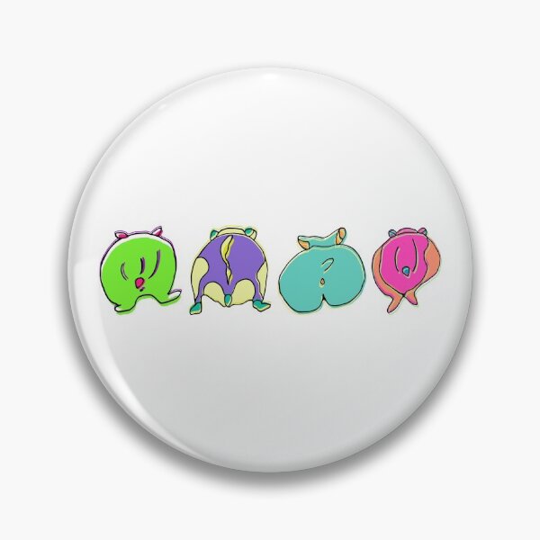 Item preview, Colorful Hamster Butts designed and sold by ajoymoon.
