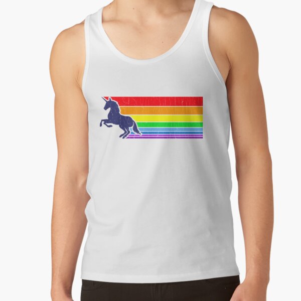 Item preview, '80s Vintage Unicorn Rainbow (distressed look) designed and sold by ROBOTFACE .