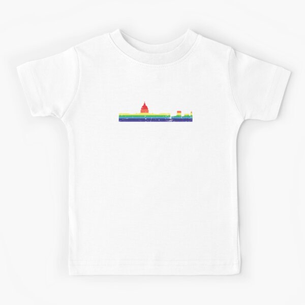 Item preview, LGBT Flag Rainbow Shirt Washington DC City Pride designed and sold by Orange Pieces.