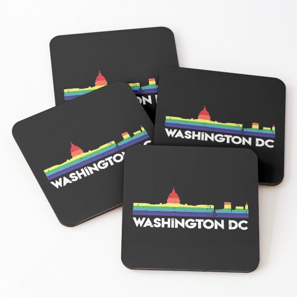 Item preview, LGBT Flag Rainbow Shirt Washington DC City Pride designed and sold by Orange Pieces.