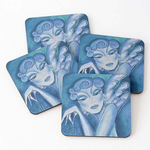 Item preview, Blue guardian angel with a star designed and sold by PG Illustration.
