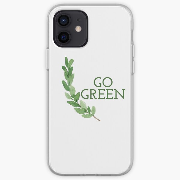 Go Green eco-friendly design Funda blanda para iPhone