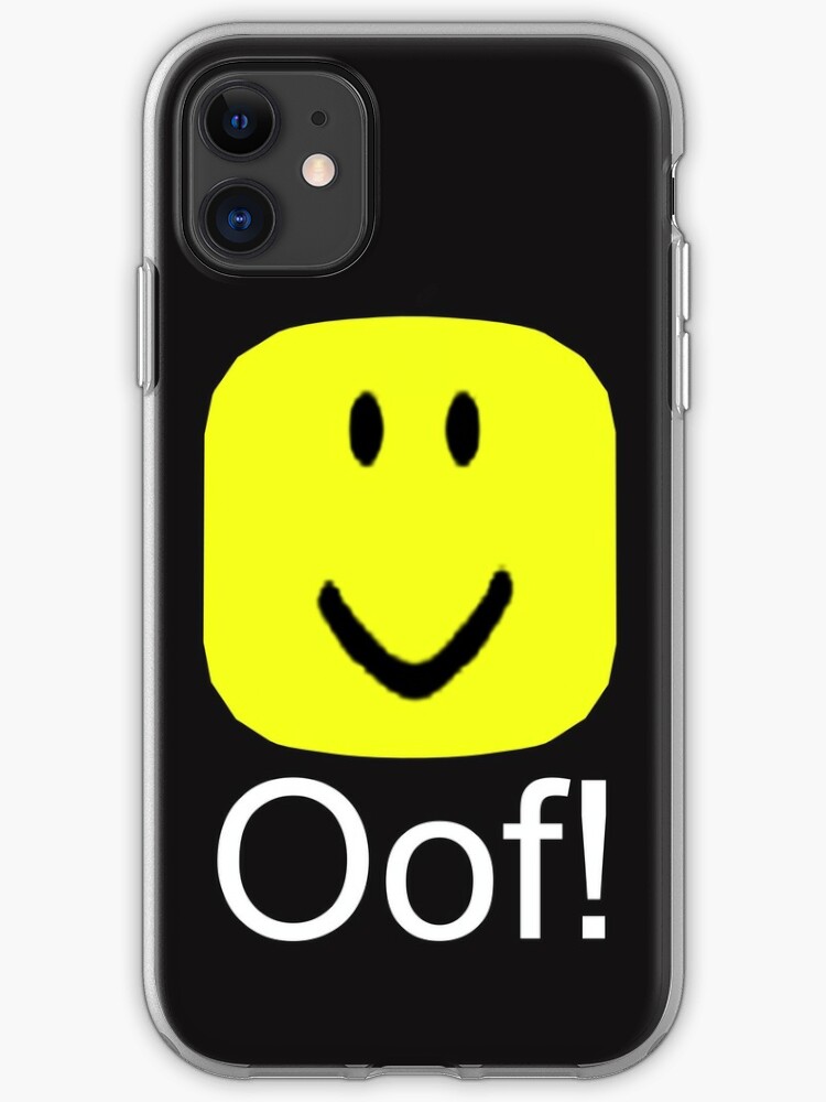 Roblox Oof Noob Big Head Iphone Case Cover By Smoothnoob Redbubble - roblox i oof it