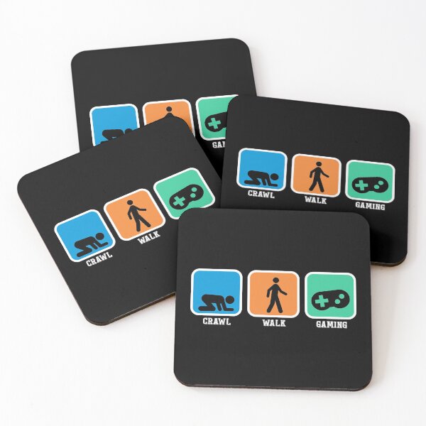 Item preview, Crawl Walk gaming Shirt Funny Gamer Gift Idea Tee designed and sold by Orange Pieces.