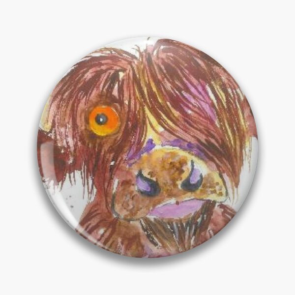 Item preview, Funny one eye Highland Cow designed and sold by Casimirasart.
