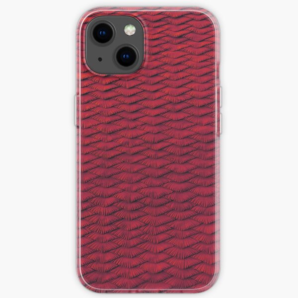 Red scales iPhone Soft Case
