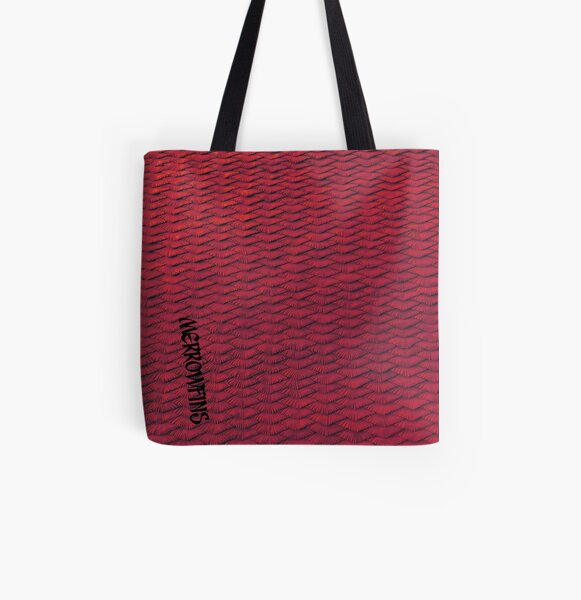 Red scales All Over Print Tote Bag