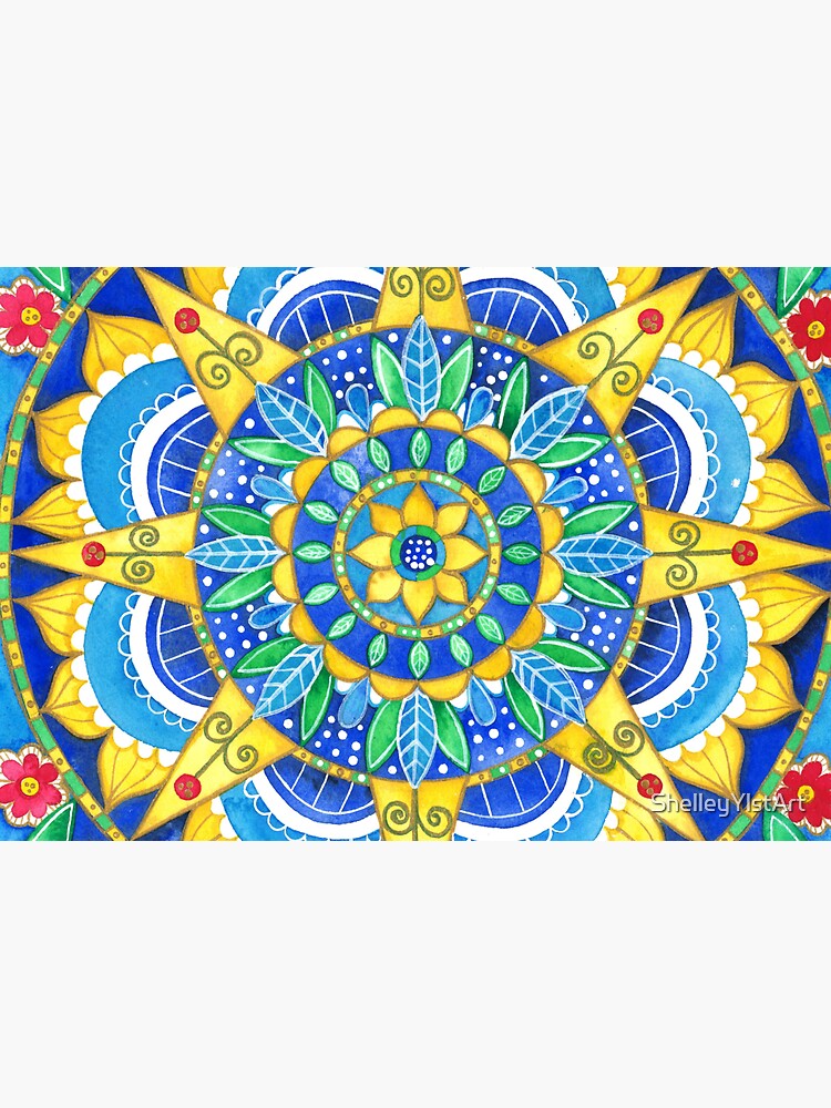 Sunflower Mandala by ShelleyYlstArt