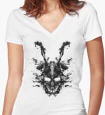 Imaginary Inkblot- Donnie Darko Shirt Women's Fitted V-Neck T-Shirt